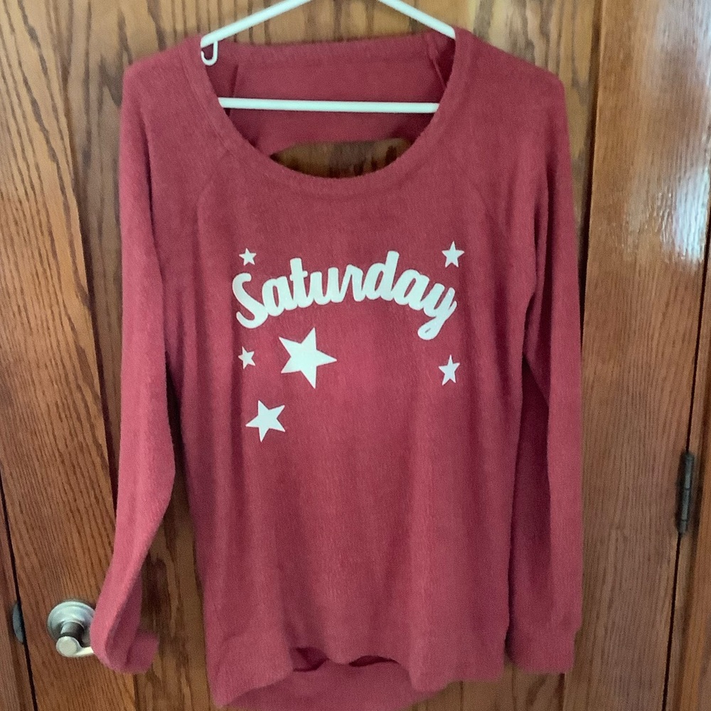 Red Saturday Sweatshirt Size Medium